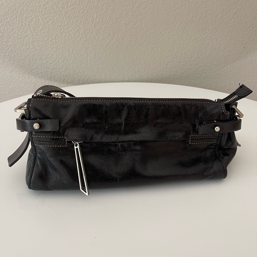 Francesco Biasia Black Leather Shoulder Bag